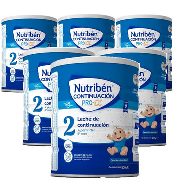 NUTRIBÉN Continuación Pro Alfa 2 Leche de Continuación Pack 6x800gr