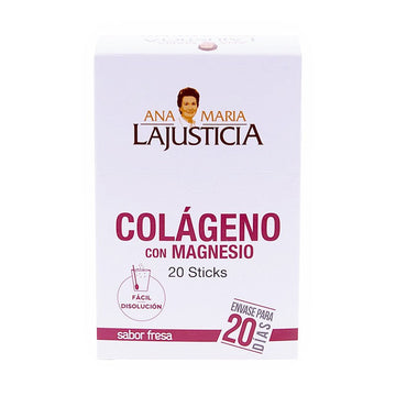 ANA MARÍA LAJUSTICIA Colágeno con Magnesio 20 Sticks Sabor Fresa