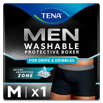 TENA Men Boxer Lavable Boxer Negro M 1 unidad