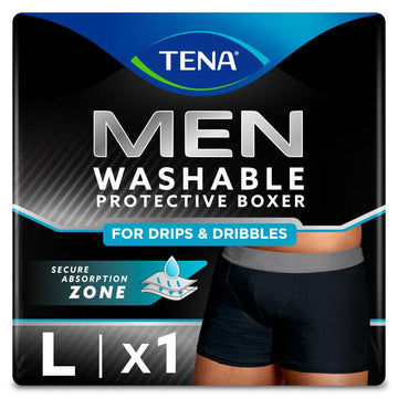 TENA Men Boxer Lavable Boxer Negro L 1 unidad