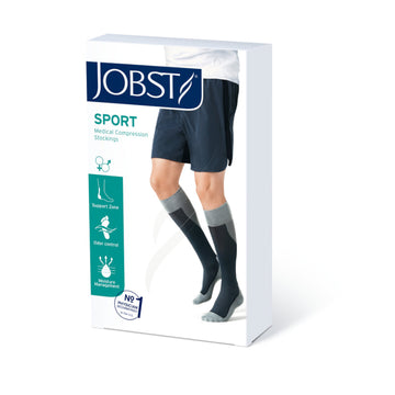 JOBSTSPORT Calcetines Negro/Gris Talla L 20-30 mmHg 1 par
