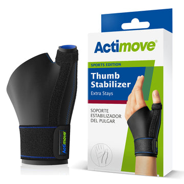 Actimove Estabilizador de Pulgar con Férulas Color Negro Talla S/M 1 unidad