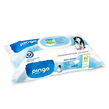 Pingo Toallitas Biodegradables sin Perfume 80 uds
