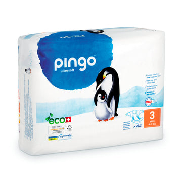 Pingo Pañales Ecológicos Talla 3 Midi 44 uds