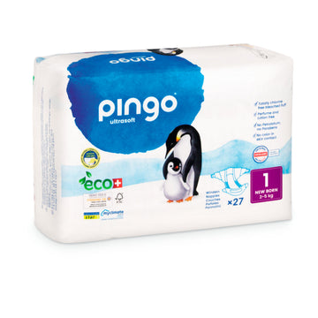 Pingo Pañales Ecológicos New Born Talla 1 27 uds