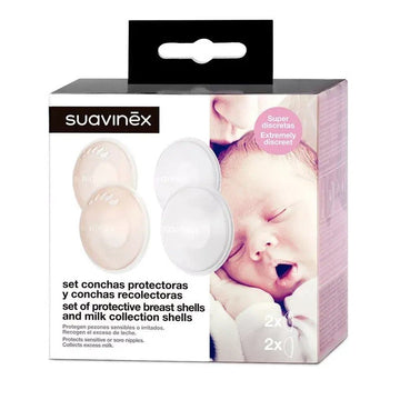 SUAVINEX Set 2 Conchas Protectoras y 2 Conchas Recolectoras