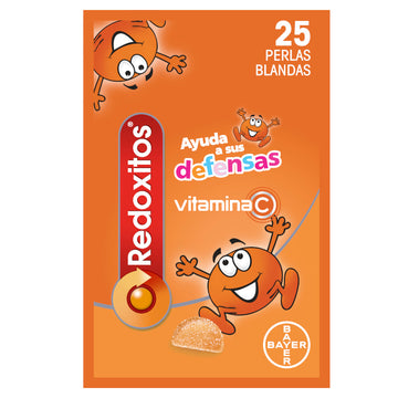 REDOXITOS Vitaminas y Defensas 25 Perlas Blandas sabor Naranja