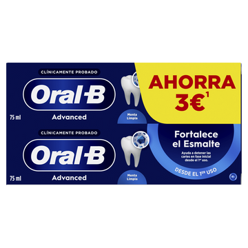 ORAL-B Advanced Fortalece Esmalte Duplo Pasta Dental 2 x 75ml