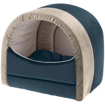 Ferplast Majesty 20 Refugio Terciopelo Azul/Beige 780g