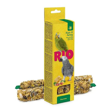 Rio Sticks para Loros Barritas de Miel y Frutos Secos 2 Paquetes, 1,8Kg