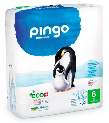 Pingo Pañales Ecológicos Talla 6 XL 32 uds