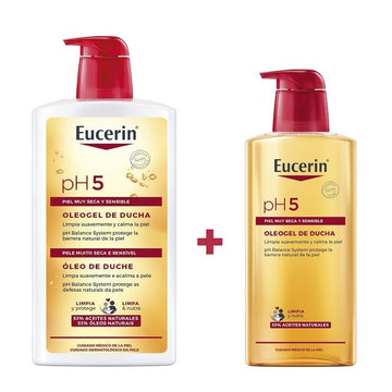 EUCERIN PH5 Oleogel de Ducha 1 Litro + 400 ml【PACK AHORRO】