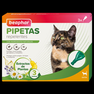 Beaphar Pipetas Repelentes para Gatos 3 uds