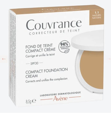 Avène Couvrance Base de Maquillaje Compacta 1.1 Natural SPF 30