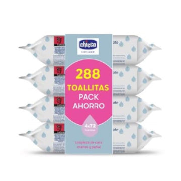 CHICCO Toallitas Limpiadoras 4x72 Unidades