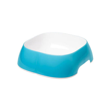 Ferplast Comedero Glam S Cuenco para Mascotas 400ml Blanco, Azul