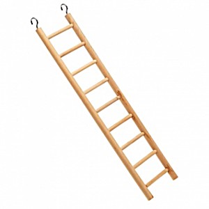Ferplast Escalera Madera para Aves 9 escalones 37cm