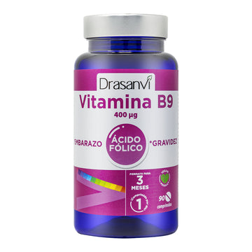 Drasanvi Vitamina B9 400 gr Ácido Fólico 90 Comprimidos