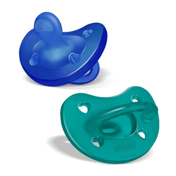 CHICCO 2xChupete Physio Soft Silicon Azul y Verde16-36m (Todogoma)