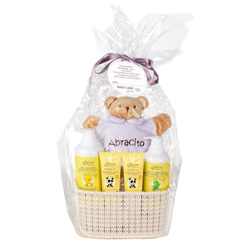 ELIFEXIR Baby Care Canastilla Gel champú + Leche corporal+ Crema Zona del Pañal