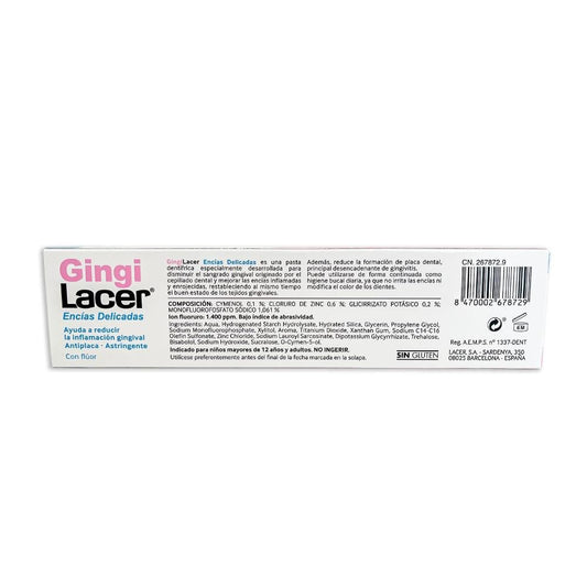 LACER Gingilacer Pasta Dentífrica DUPLO 2x125ml FORMATO AHORRO
