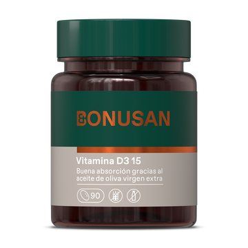 Bonusan Vitamina D3 15 Mcg / 600 Ui 90 Cápsulas De Gel
