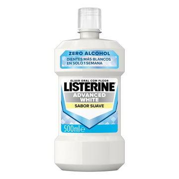 LISTERINE Advanced White Enjuague Bucal Sabor Suave 500ml