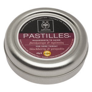 Apivita Pastillas Garganta con Mora y Propóleo 45g