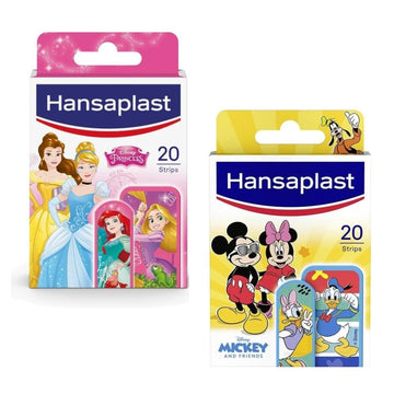 HANSAPLAST Apósitos Infantiles Princesas Disney + Mickey Mouse 20+20 apósitos
