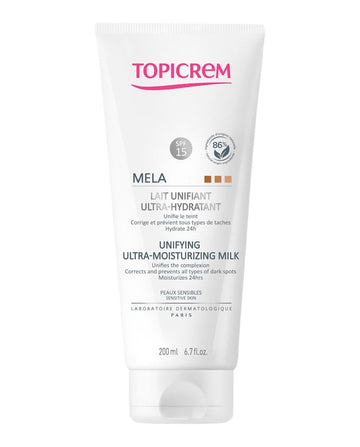 Topicrem Mela Leche Unificadora Ultra-Hidratante Corporal SPF15+ 200ml