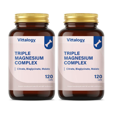 Vittalogy Triple Magnesium Complex 2x120 Cápsulas【PACK AHORRO】