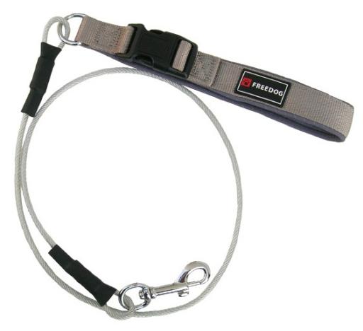 Freedog Anti-Mordida Correa Entrenamiento Gris 0,6x120 cm