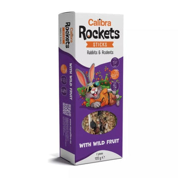 Calibra Rockets Sticks Conej - Roedor - Fruta Silvestre 120g