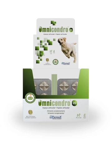Hifarmax Omnicondro 20 Suplemento Nutricional para Mascotas 300 comp