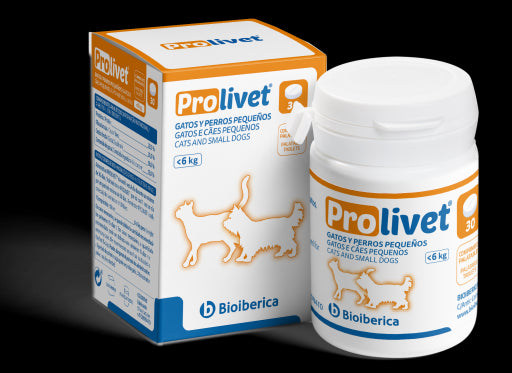 Bioiberica Prolivet Gatos y Perros Pequeños Tabletas 30 ud