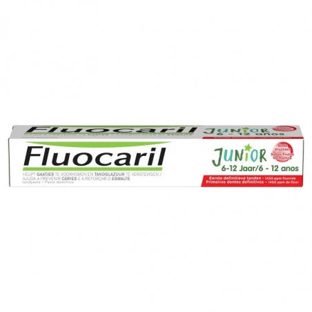 Fluocaril Junior Gel Dentífrico Sabor Frutas Rojas 75ml