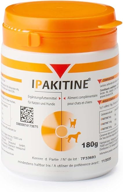 Vetoquinol Ipakitine Complemento Alimenticio en Polvo 180g