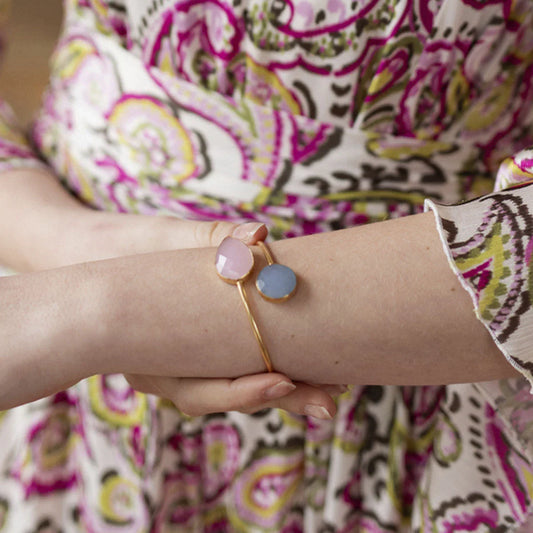 Brazalete Cg Rosa claro y Azul claro