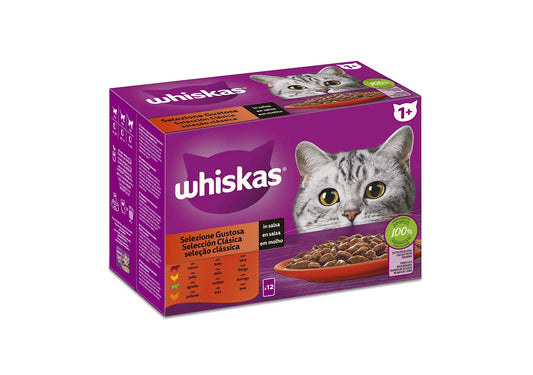 Whiskas Selección Clásica Carnés Multipack 4x12x85g