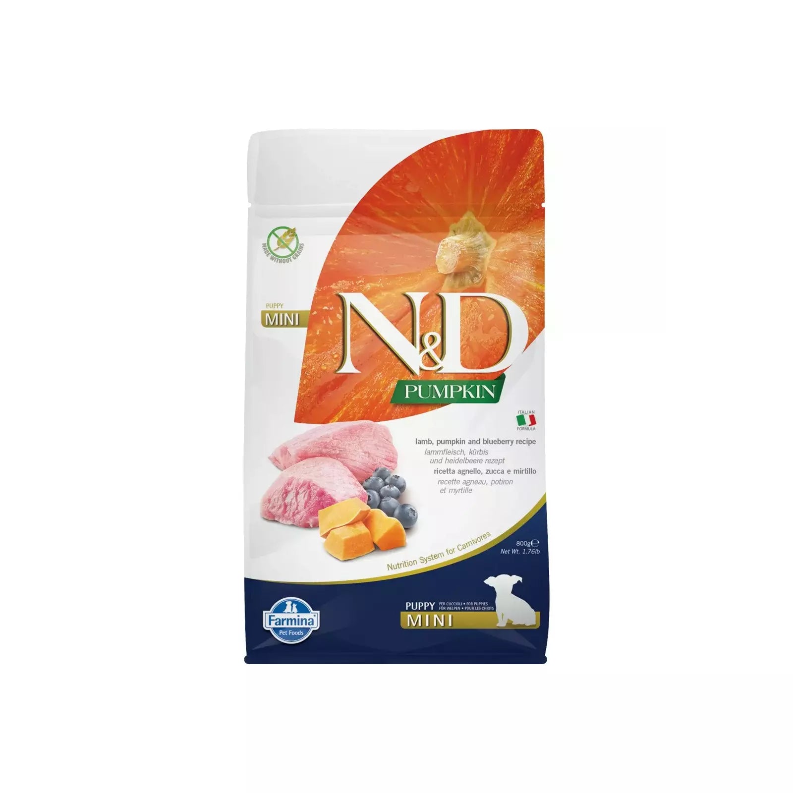 Farmina N&D Dog Puppy Mini Cordero Alimento Seco 800g