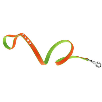 Ferplast Correa Dual G20 Naranja con Verde 110cm