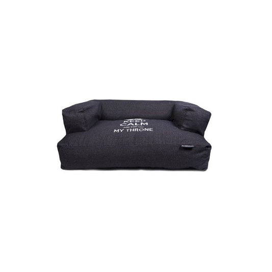 Lex&Max Keep Calm Funda para Sofá para Perros Negro 0,90kg