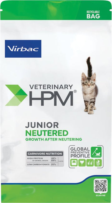 Virbac HPM Junior Neutered Cat Dry Food 3Kg