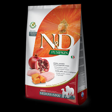 Farmina N&D Grain-Free Pollo, Calabaza y Granada Alimento Seco para Perros 2,5Kg