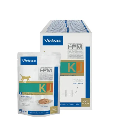 Virbac HPM Feline Kidney & Joint Alimentación Húmeda 12x85g