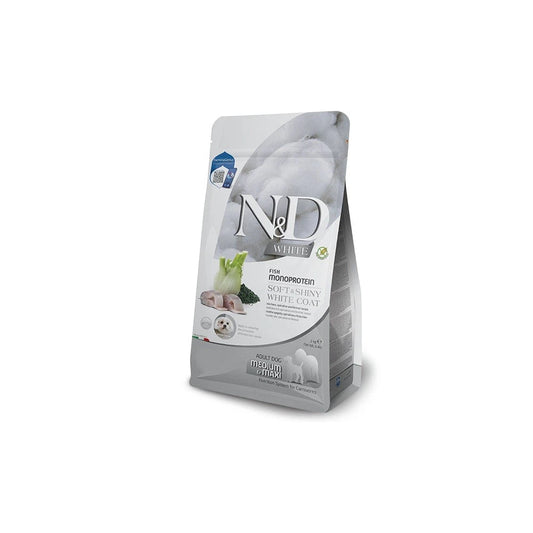 Farmina N&D White Perros Adultos Pienso Lubina Spirulina 2Kgr