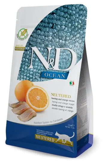 Farmina N&D Cat Ocean Neutered Alimento Sólido 1.5kg