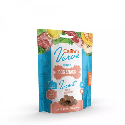 Calibra Dog Verve Crunchy Snack Insectos y Cordero Fresco 150g