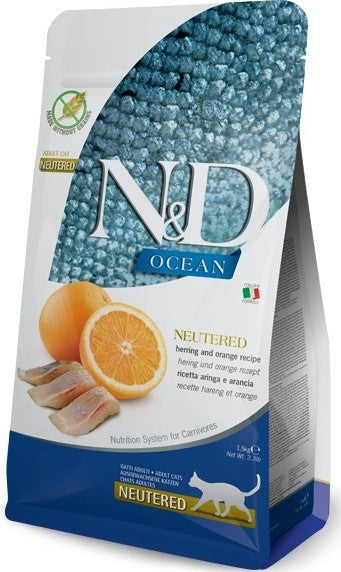 Farmina N&D Cat Ocean Neutered Alimento Sólido 1.5kg