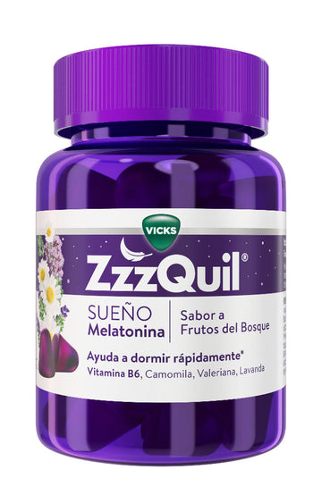 ZzzQuil Sleep Melatonin Forest Fruit Flavor 60 Gummies